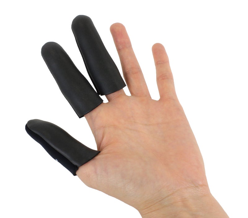 JATAI Heat Shield, Professional High Heat Resistant Finger Protection Guards for Curling & Flat Irons, Wands, Blow Dryers (M/L - Thumb Wider Than 3/4" (2cm), Black, 3 Count - Image 3